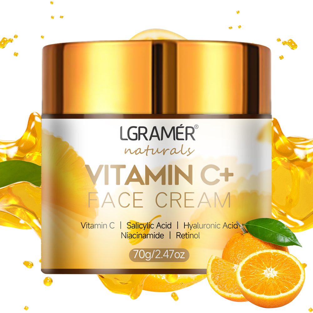 Skincare Glad2Glow - Vitamin C Gesichtscreme, Retinol, glatte Falten,