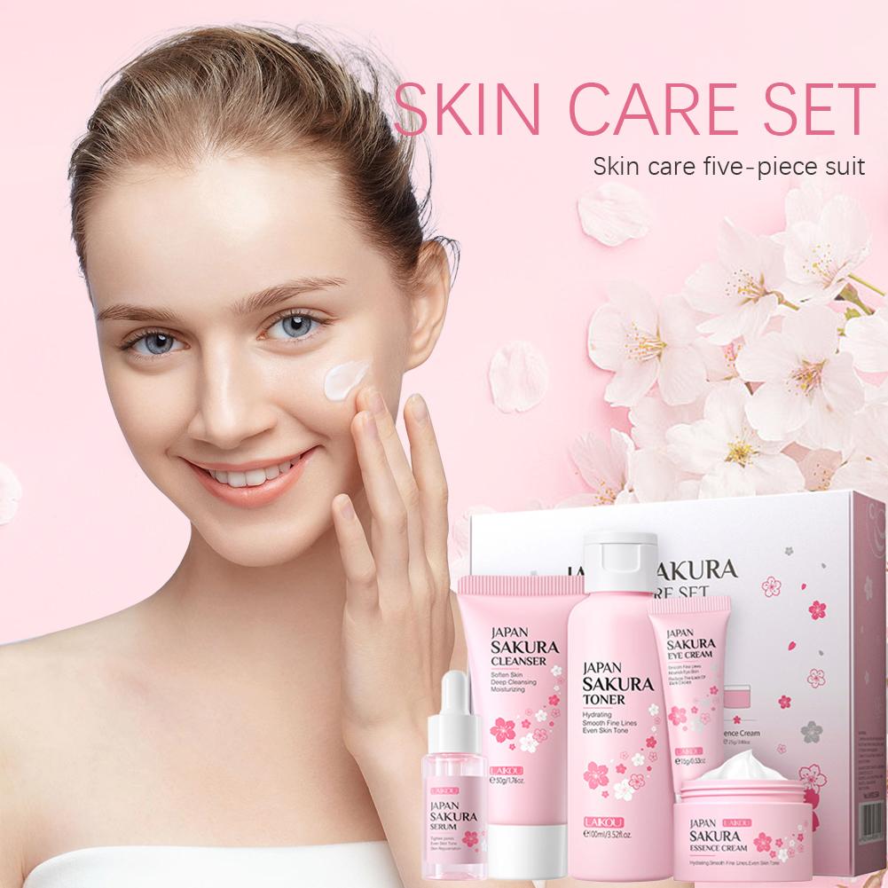 5/3 teile/satz Sakura Hautpfle – Skincare Glad2Glow Bewertung und Preis