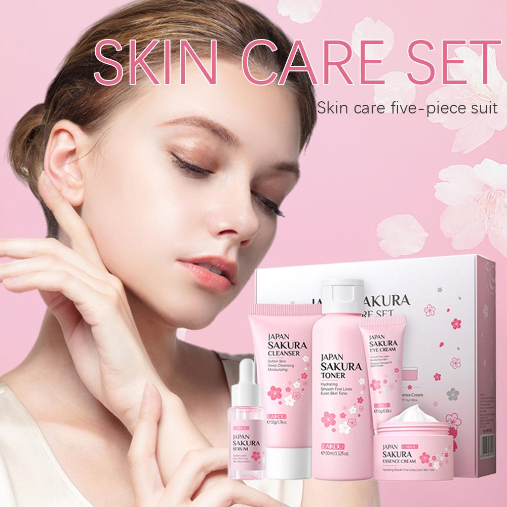 5/3 teile/satz Sakura Hautpfle – Skincare Glad2Glow Bewertung und Preis