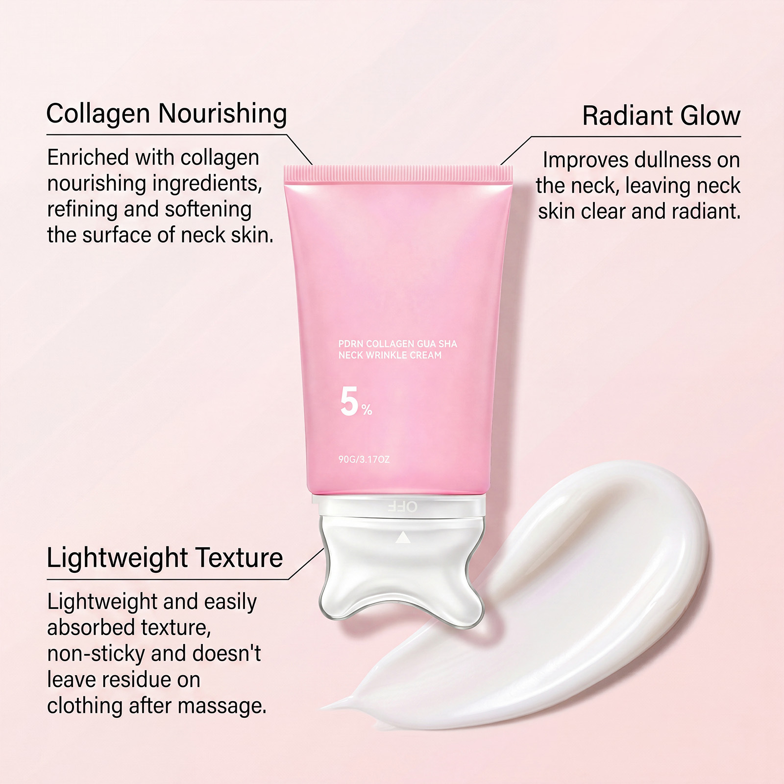 Kollagen-Halscreme Massagecrem – Skincare Glad2Glow Bewertung und Preis